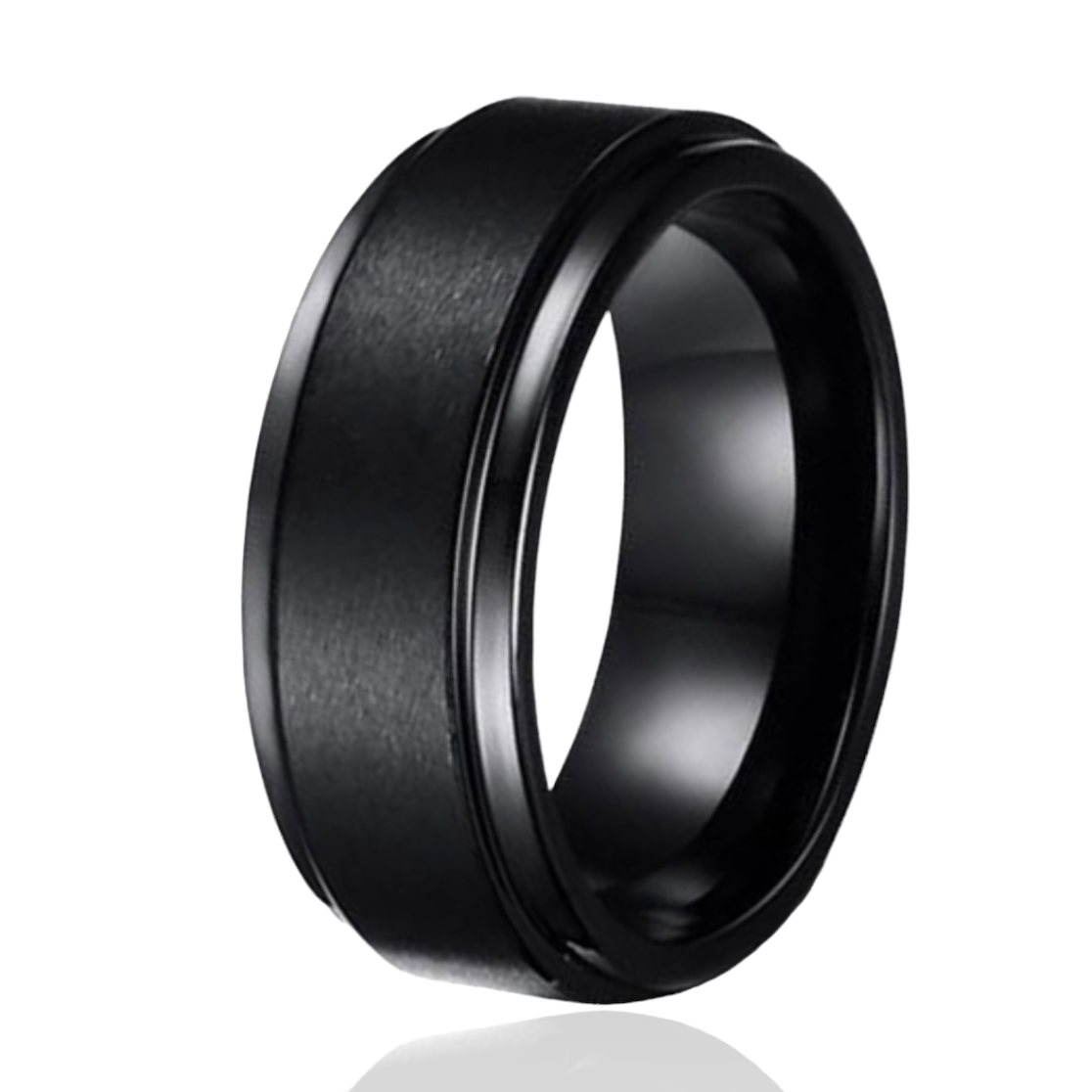 Black Tungsten 8mm Band