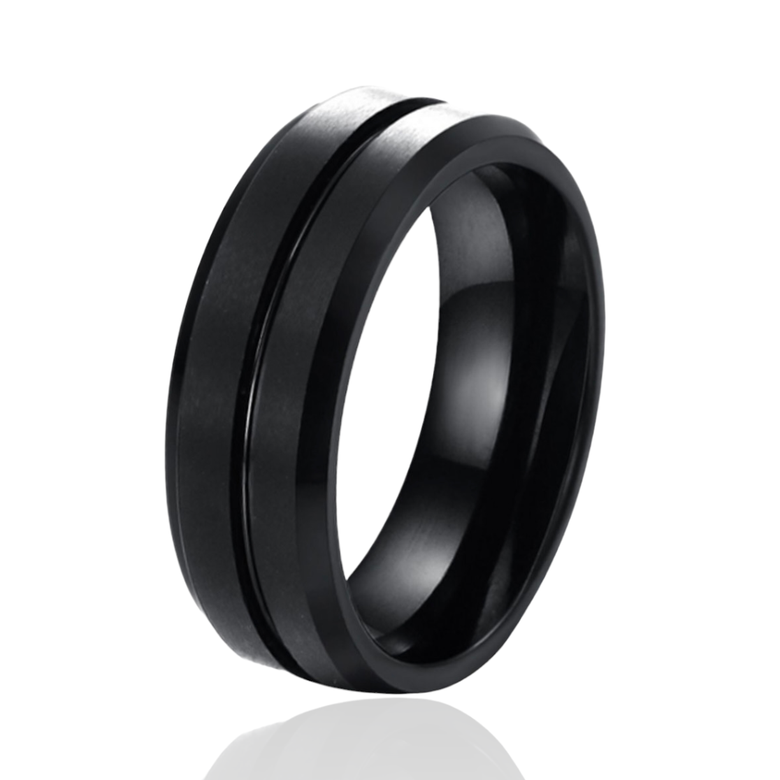 Black Duo 8mm Tungsten Band