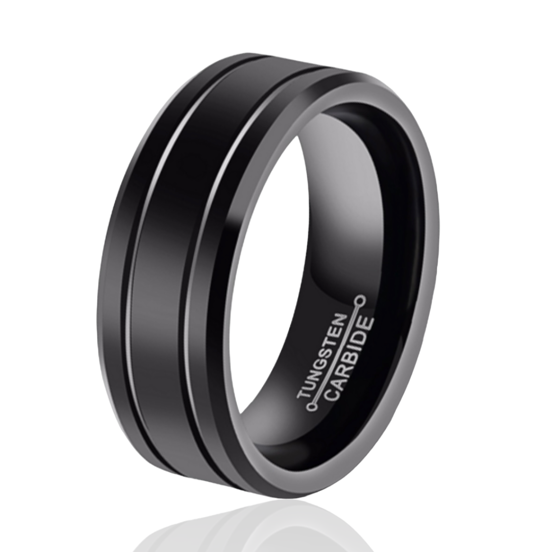 Black Tungsten 8mm Band