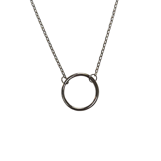 Sterling Silver 925 Silver Single Ring Necklace