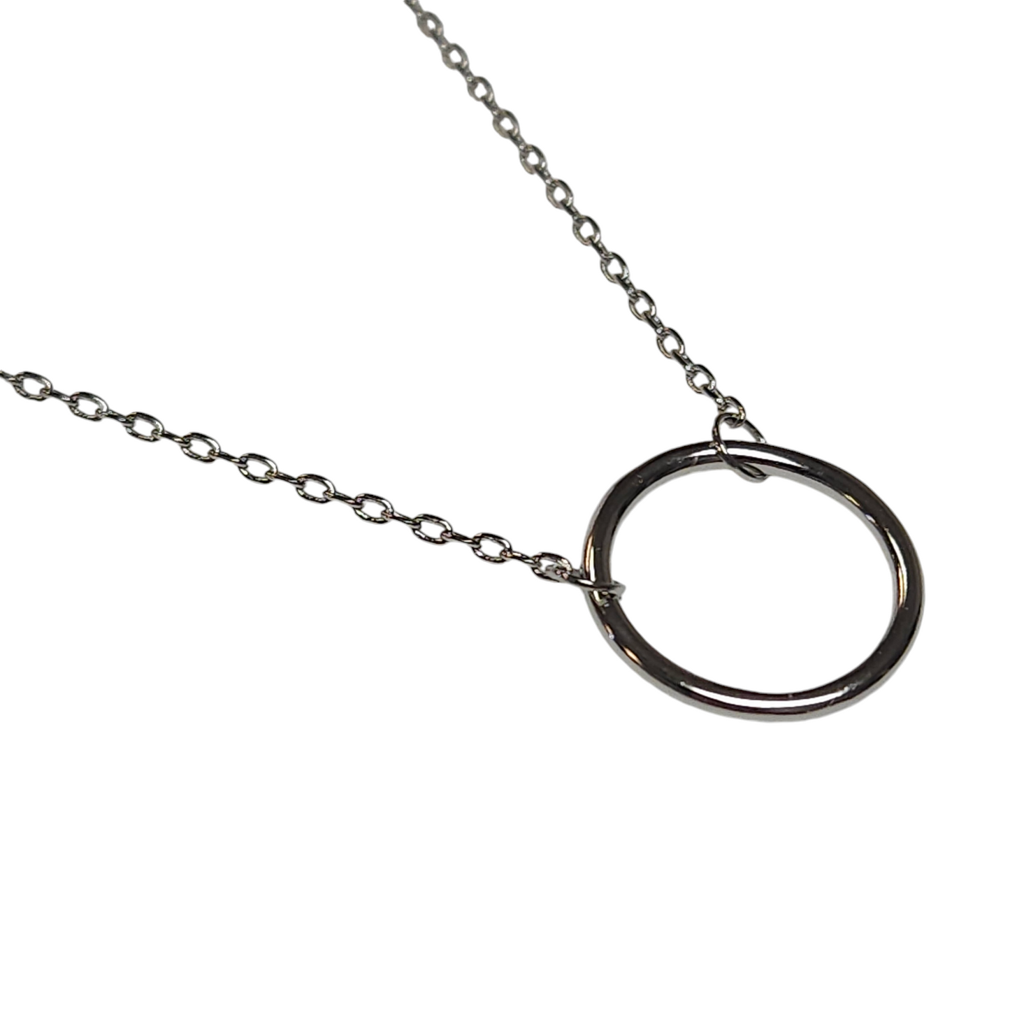 Sterling Silver 925 Silver Single Ring Necklace