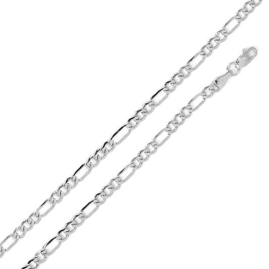 Sterling Silver Figaro 120 4.5mm Chain All Lengths