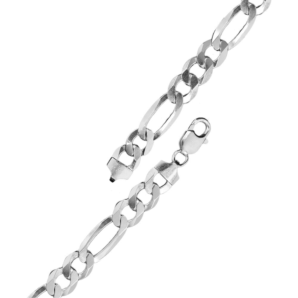 Sterling Silver Figaro 5.5mm Bracelet Chain All Lengths