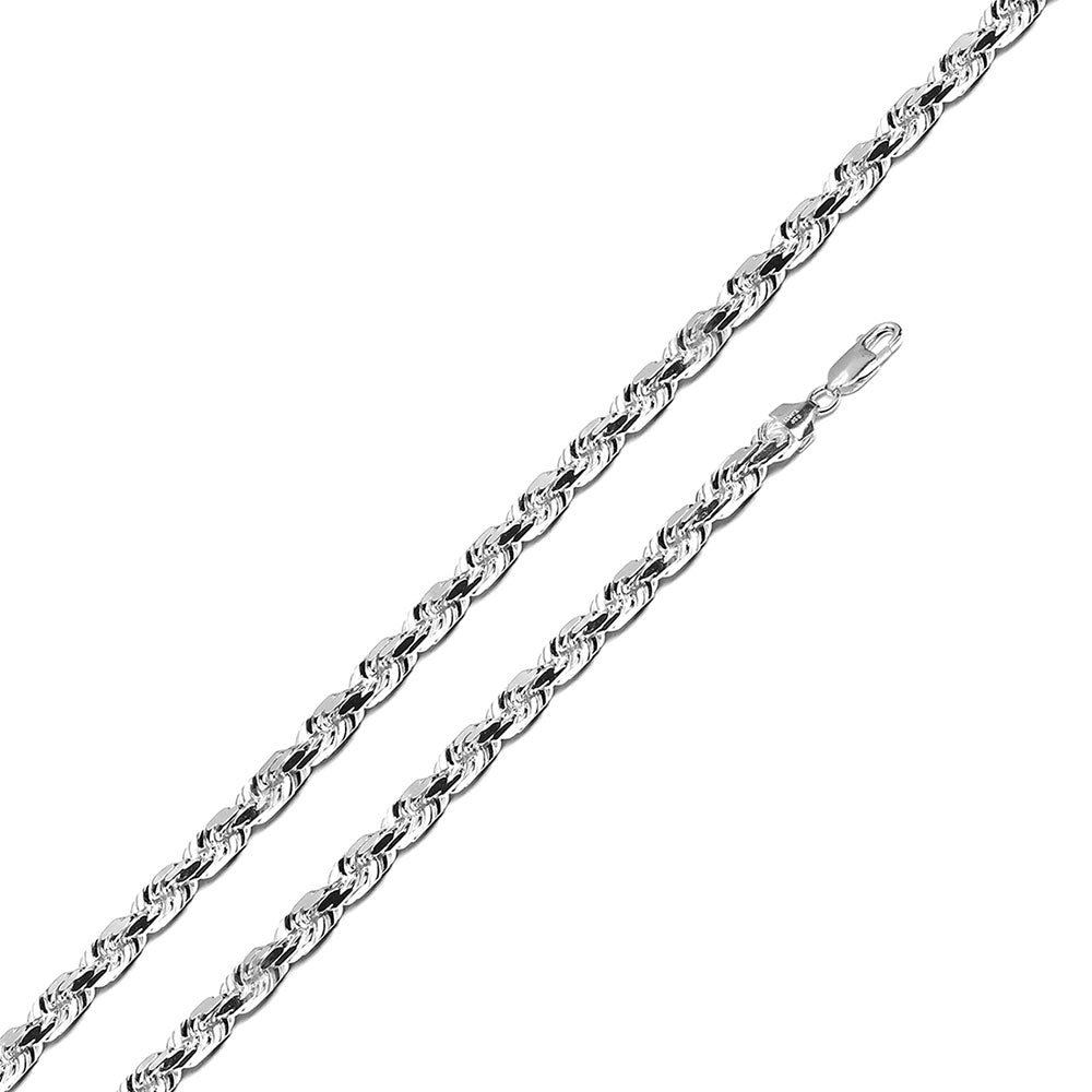 Sterling Silver Rope 080 4mm Chain All Lengths