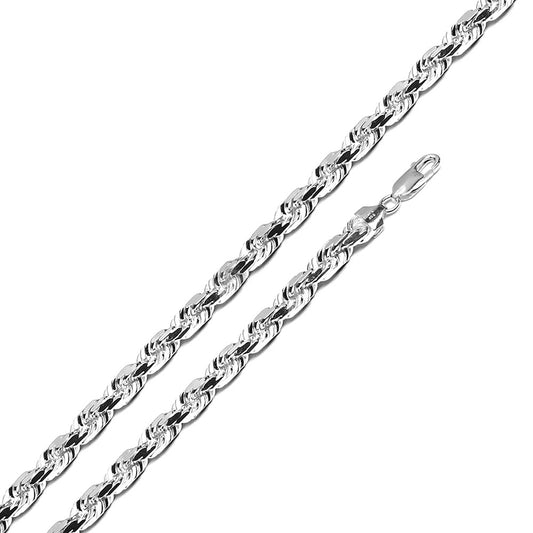 Sterling Silver Rope 120 6mm Chain All Lengths